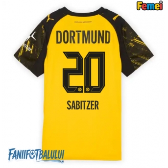 Borussia Dortmund Marcel Sabitzer #20 Tricou Fotbal Replică 2025-26 Femei Acasa